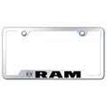Stainless Steel Cut-Out License Plate Frame - Officially Licensed for Dodge RAM