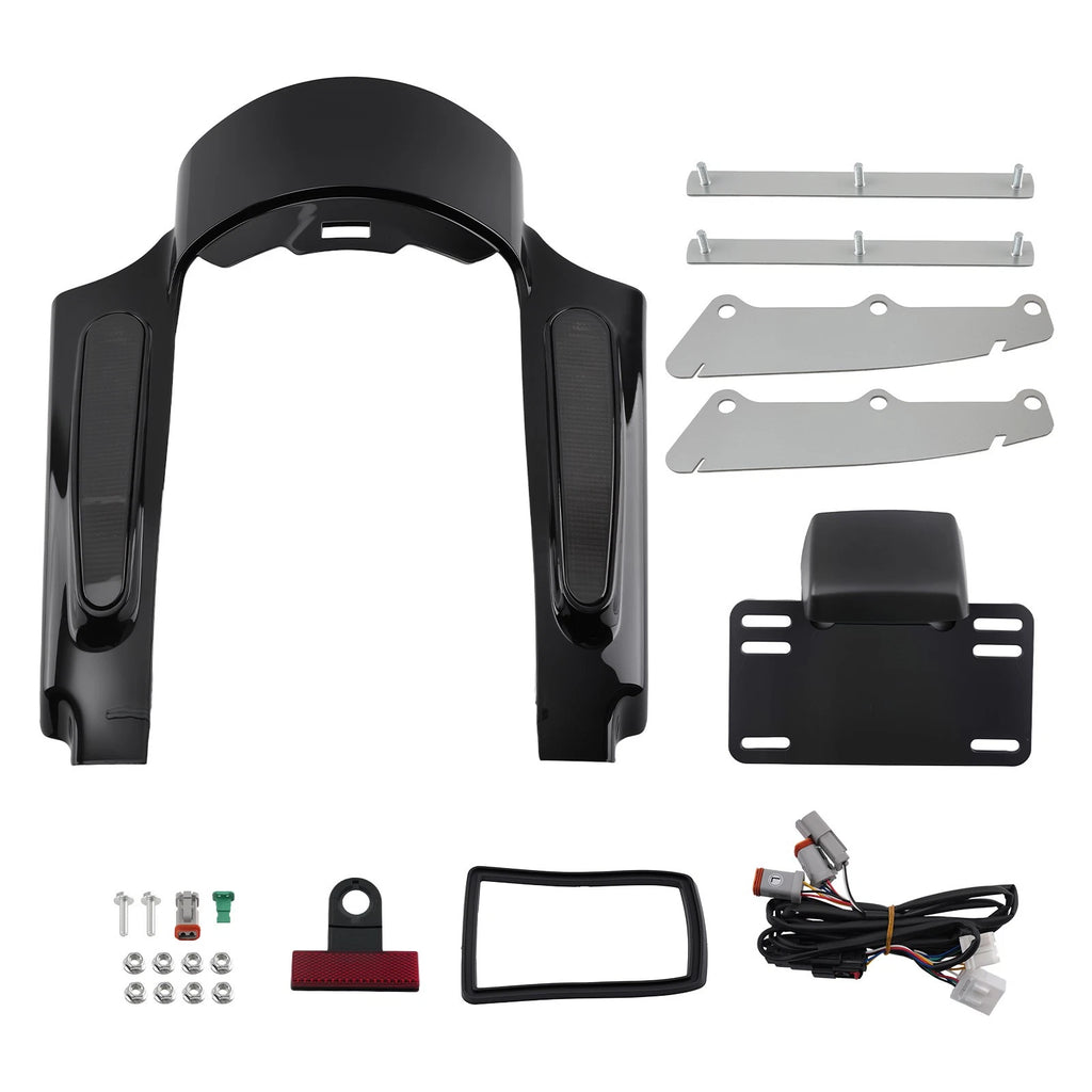 Rear Mud Flaps for Harley CVO Street Glide FLHXSE (2010–2012)