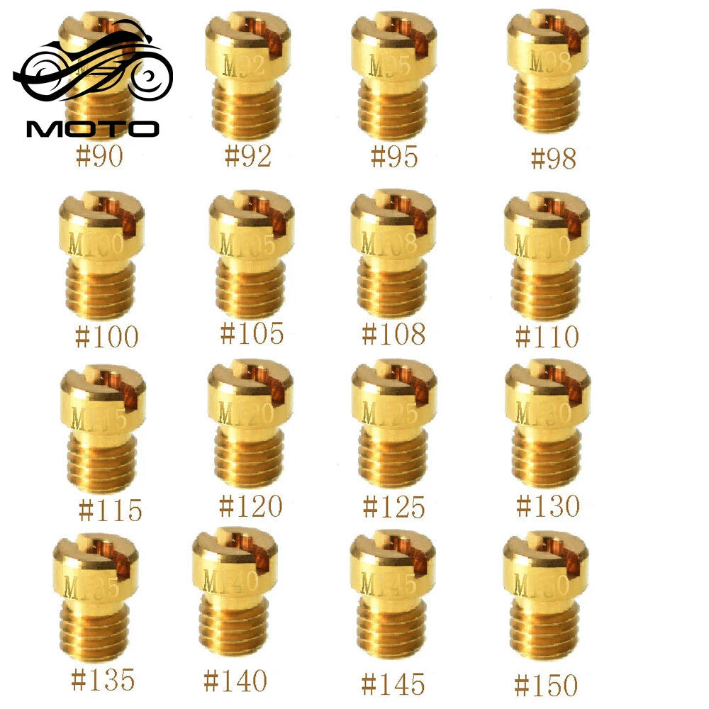 16pcs Carburetor Main Jet Kit for PWK OKO CVK (90–150)