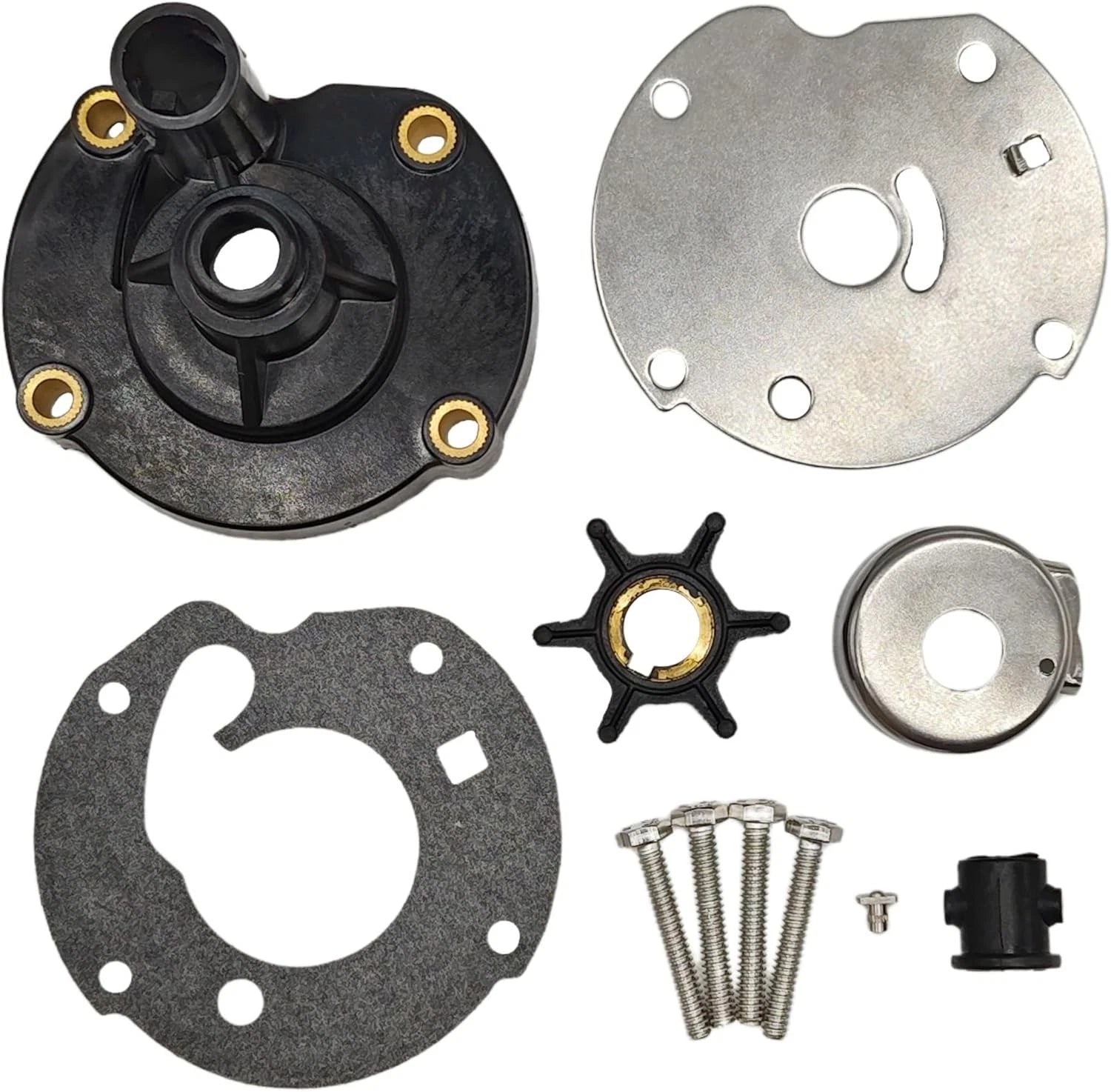 Water Pump Kit for Evinrude Johnson OMC 5.5hp 6hp (0391391, 382797, 778166, 763758)