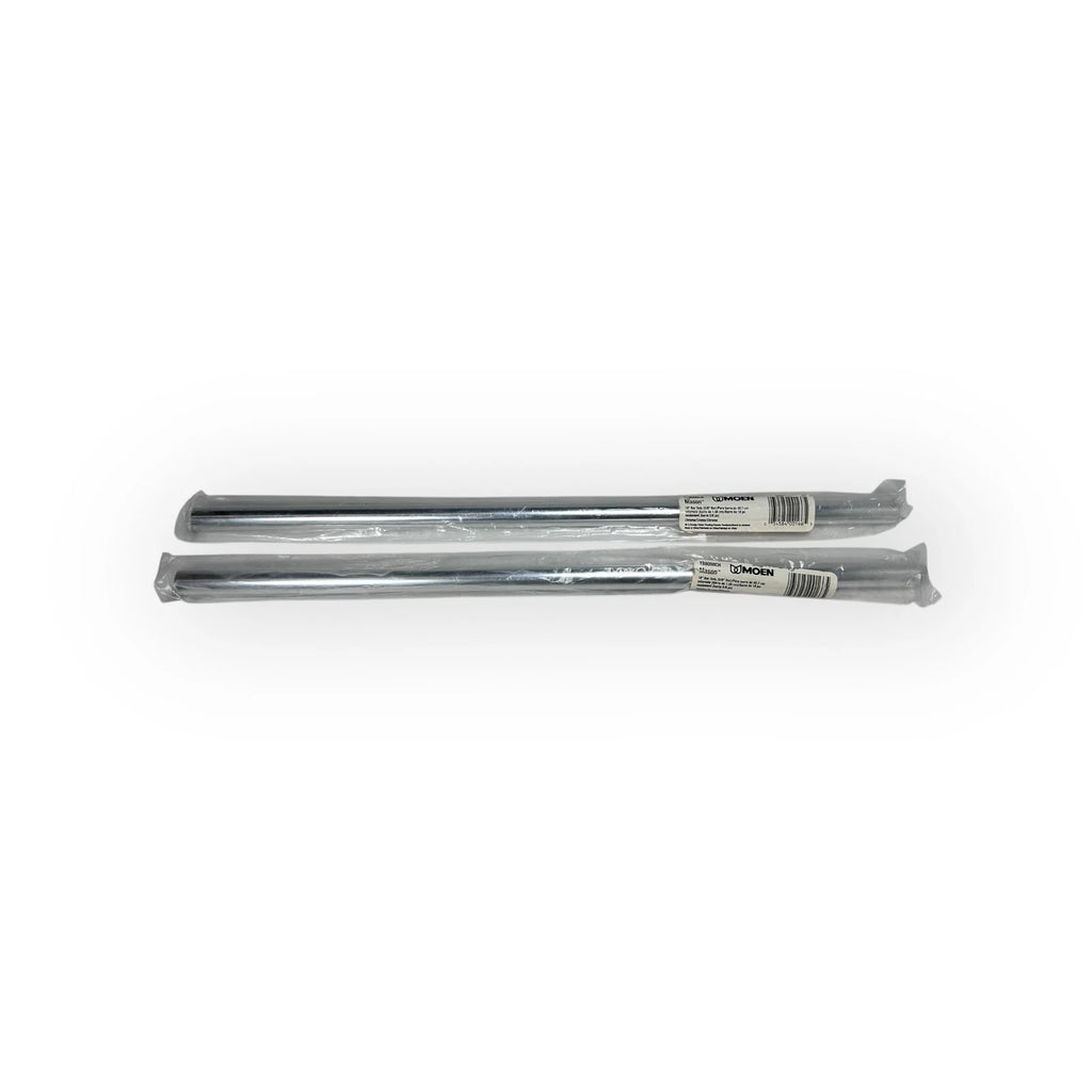 Set of 2 Chrome Aluminum Towel Bars for Moen YB8098CH (18")