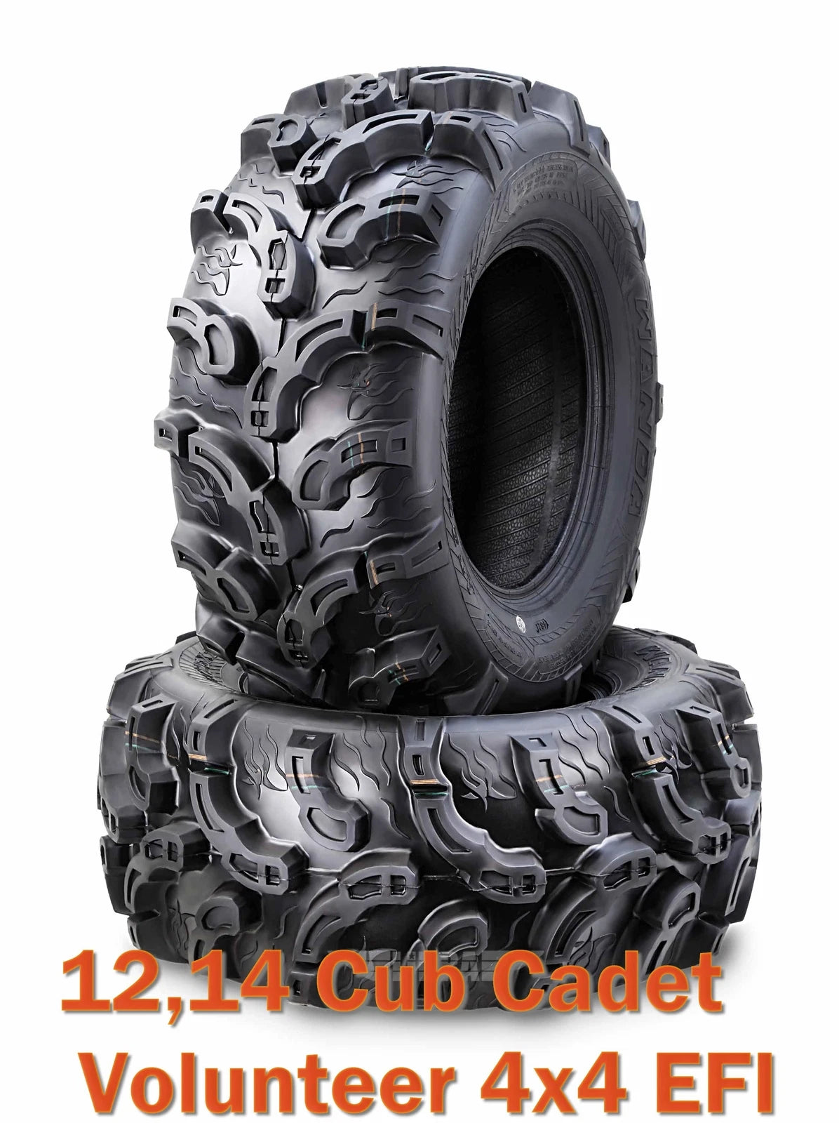 Set of 2 Front Tires for Cub Cadet Volunteer 4x4 EFI ATV (12-14) 26x9-12 Super Lug Mud