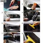 Vinyl Headlight Lamp Protector Film Sticker Anti-Scratch Transparent Sheet Car