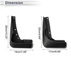 Set of 2 Mud Flaps Splash Guards for Audi A3 Saloon (2017–2020)