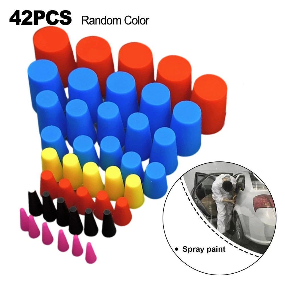 45pcs Silicone Rubber Tapered Kit for High Temp Coating (116 to 34 Inch)
