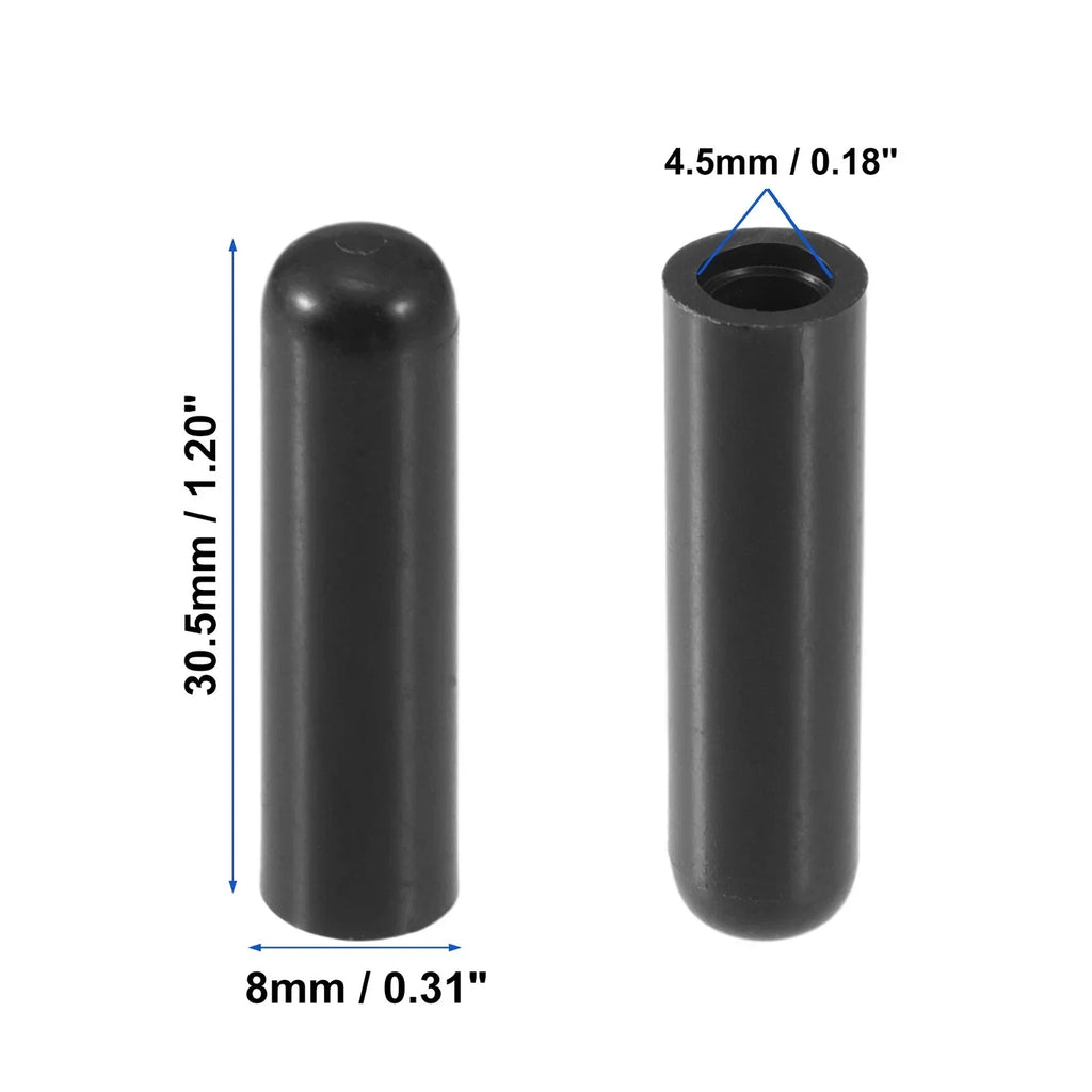 2pcs Door Lock Rod Knob Black for BMW 328i (2007-2013)