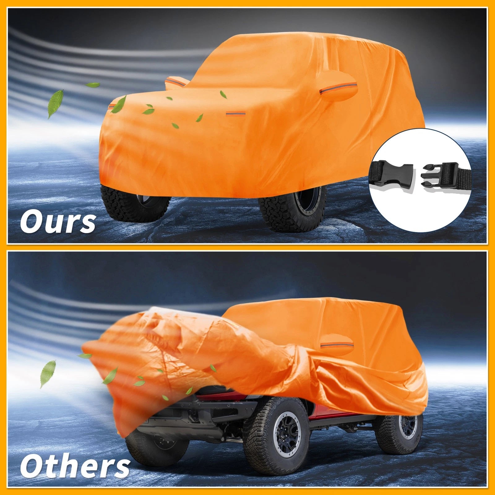 Car Cover Waterproof All Weather for Ford Bronco 2DR (2021–2023)