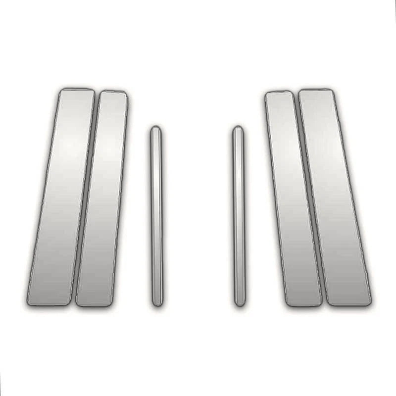 Chrome Pillar Posts 6Pc for Toyota Yaris 5Dr Liftback 2011–2019