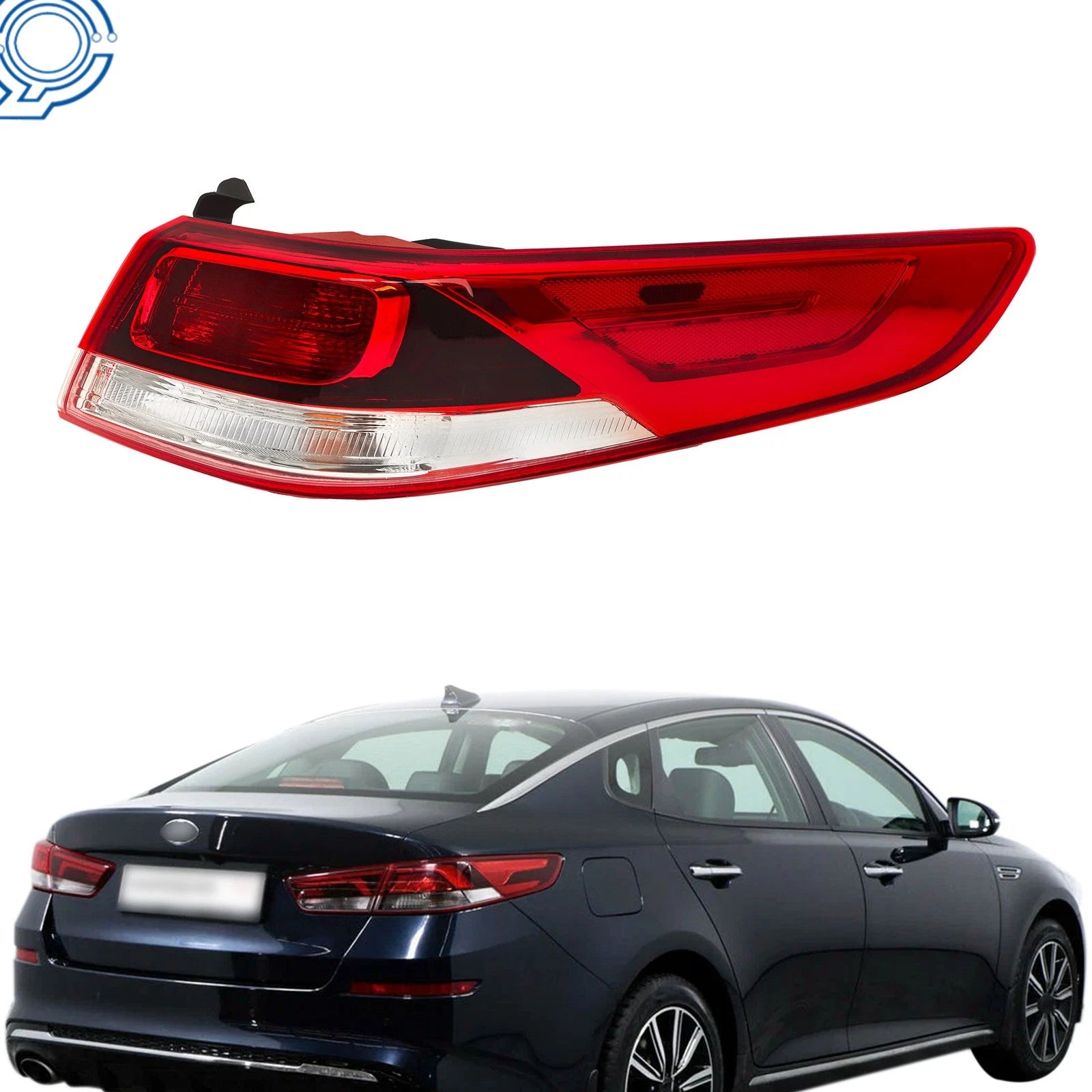 Right Halogen Tail Light Assembly for Kia Optima (2016–2018)