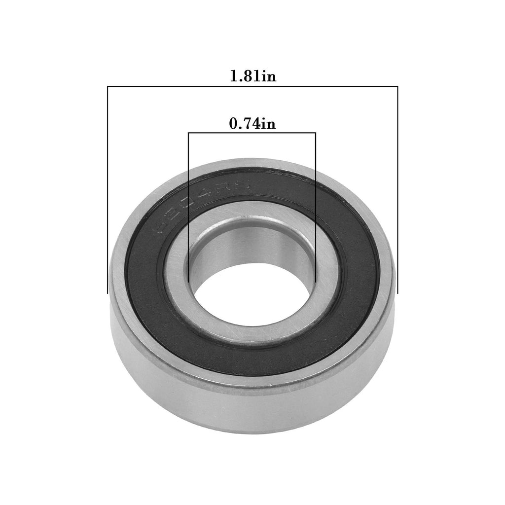 Set of 20 Deep Groove Ball Bearings for Various Applications (20mm ID)