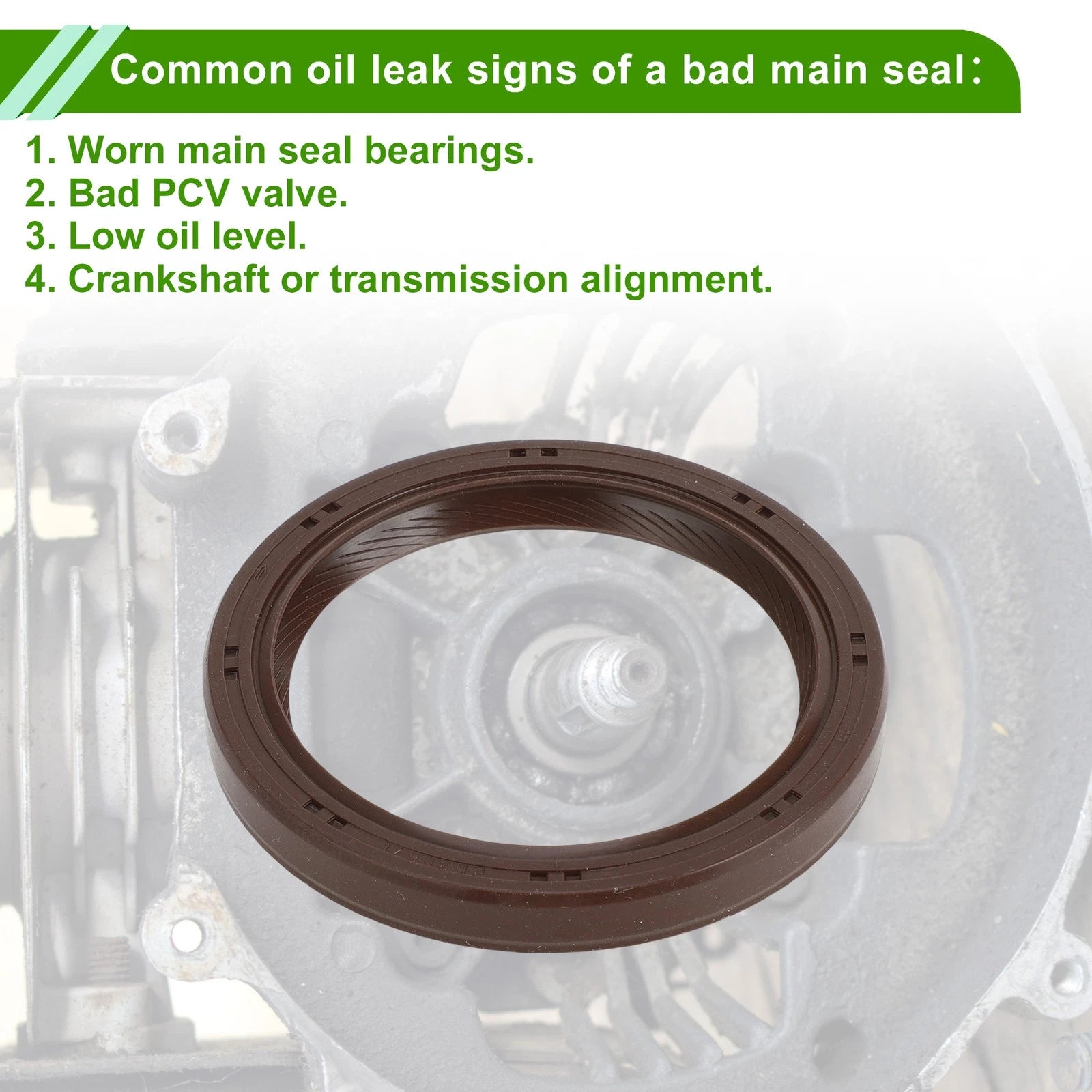 Crankshaft Oil Seal for Nissan Cube Juke Sentra Versa (No. 13510-6N200)