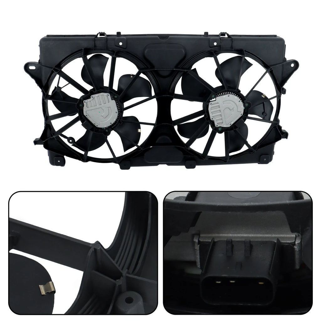 Dual Radiator Fan Assembly for Chevy Suburban Tahoe GMC Yukon (1999–2006)