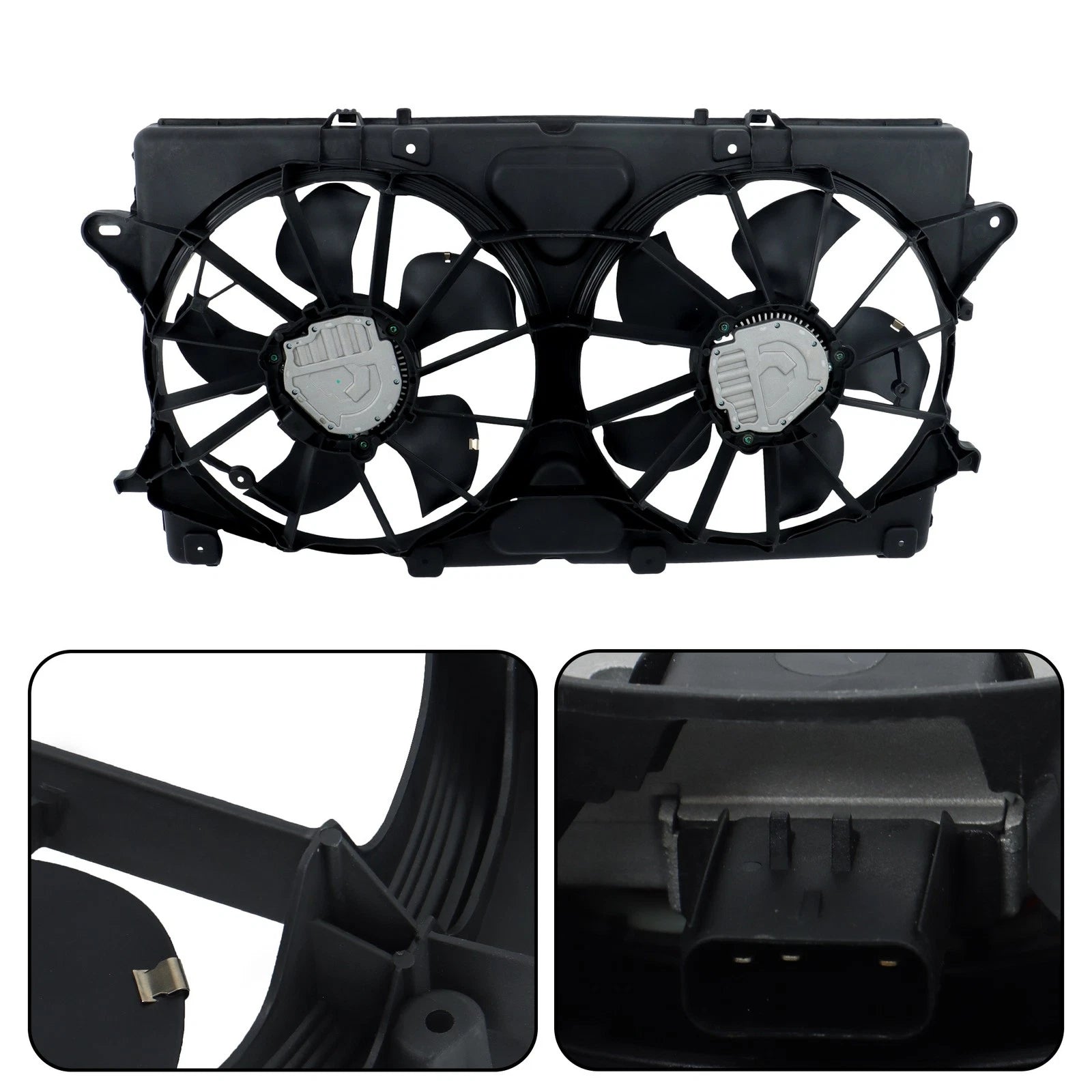 Dual Radiator Fan Assembly for Chevy Suburban Tahoe GMC Yukon (1999–2006)