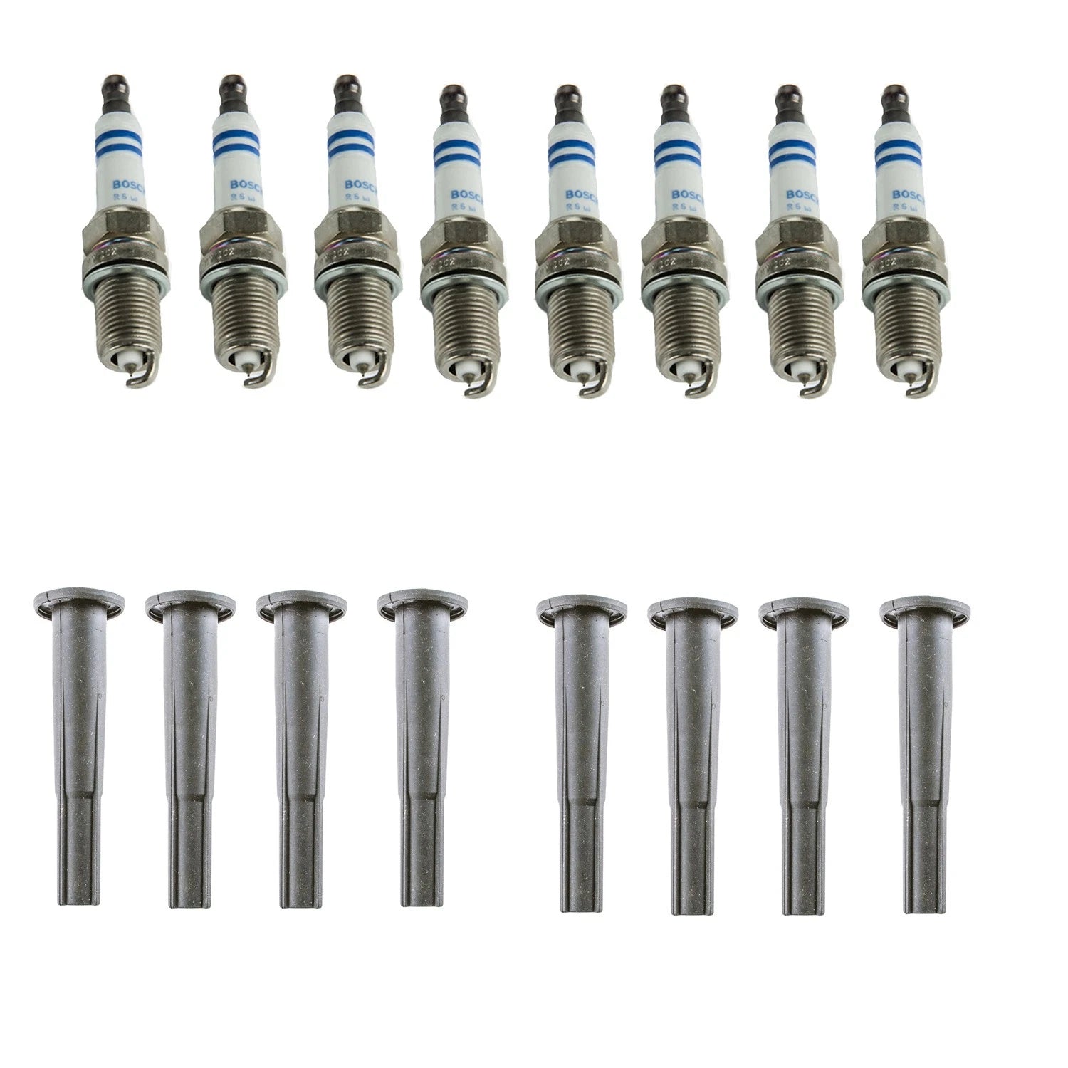 Set of 8 Platinum Spark Plugs & Ignition Coil Boot Kit for GS400 LS400 V8