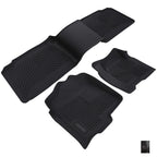 Set of 4 All Weather Floor Mats for GMC Sierra 1500 2500 (1999–2007) Black TPE
