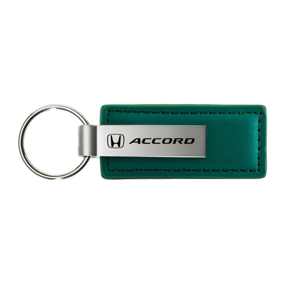 Green Leather Keychain - Officially Licensed for Honda Accord