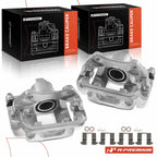 Pair Rear Brake Calipers with Bracket for Honda Pilot Ridgeline Acura MDX (2003–2021)