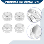 Set of 4 AC Vent Adjust Switch Knob Covers for Ford Bronco Sport (2021–2023) Silver Tone