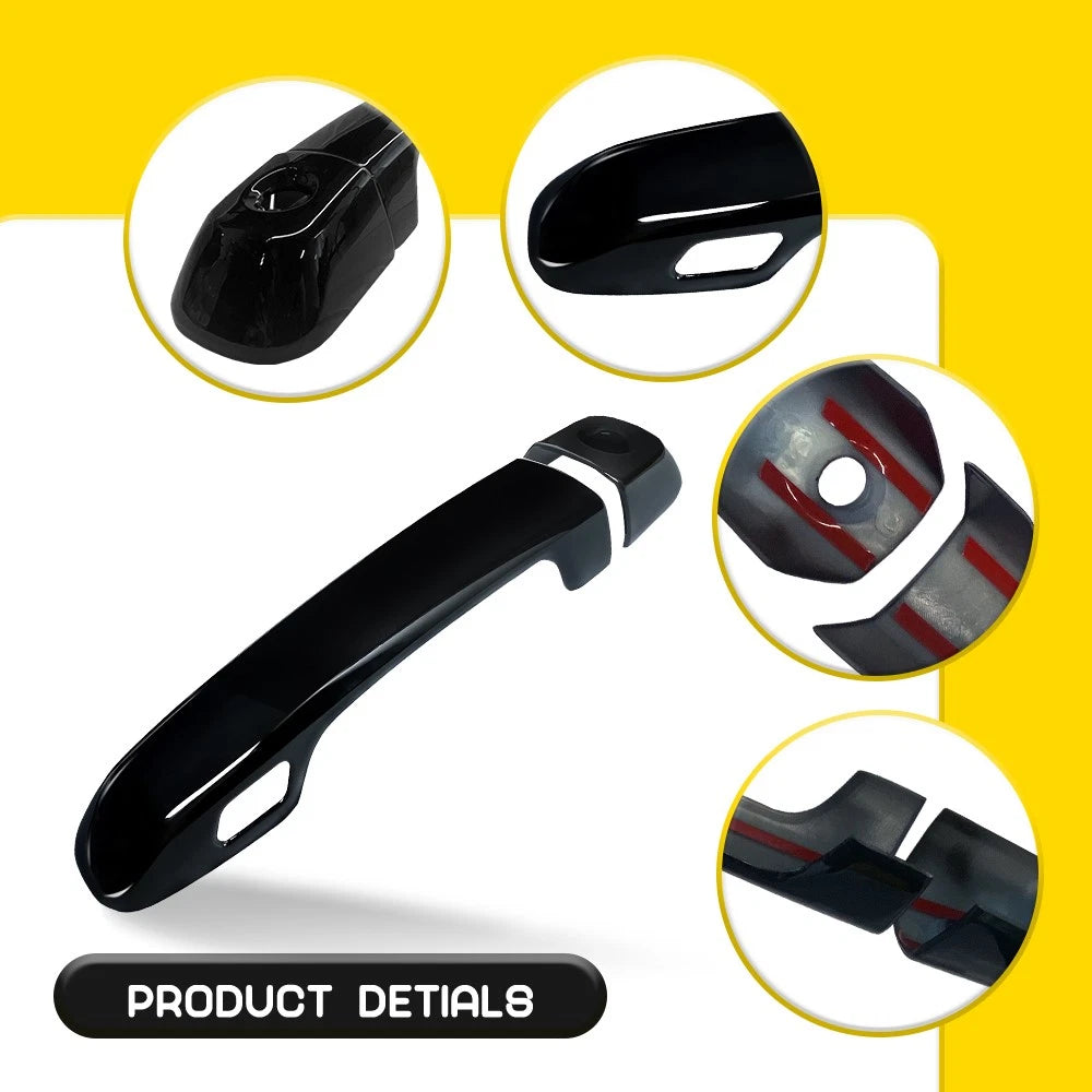 Side Door Handle Cover Trim for Lexus GX460 (2010–2022) Glossy Black