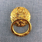 4X Gold Vintage Dragon Head Handle Knob Pull for Drawer Door Cabinet