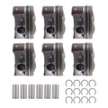 6Pcs Piston & Rings for Land Rover Range Rover, Jaguar XJ 3.0L V6 (2014–2019)