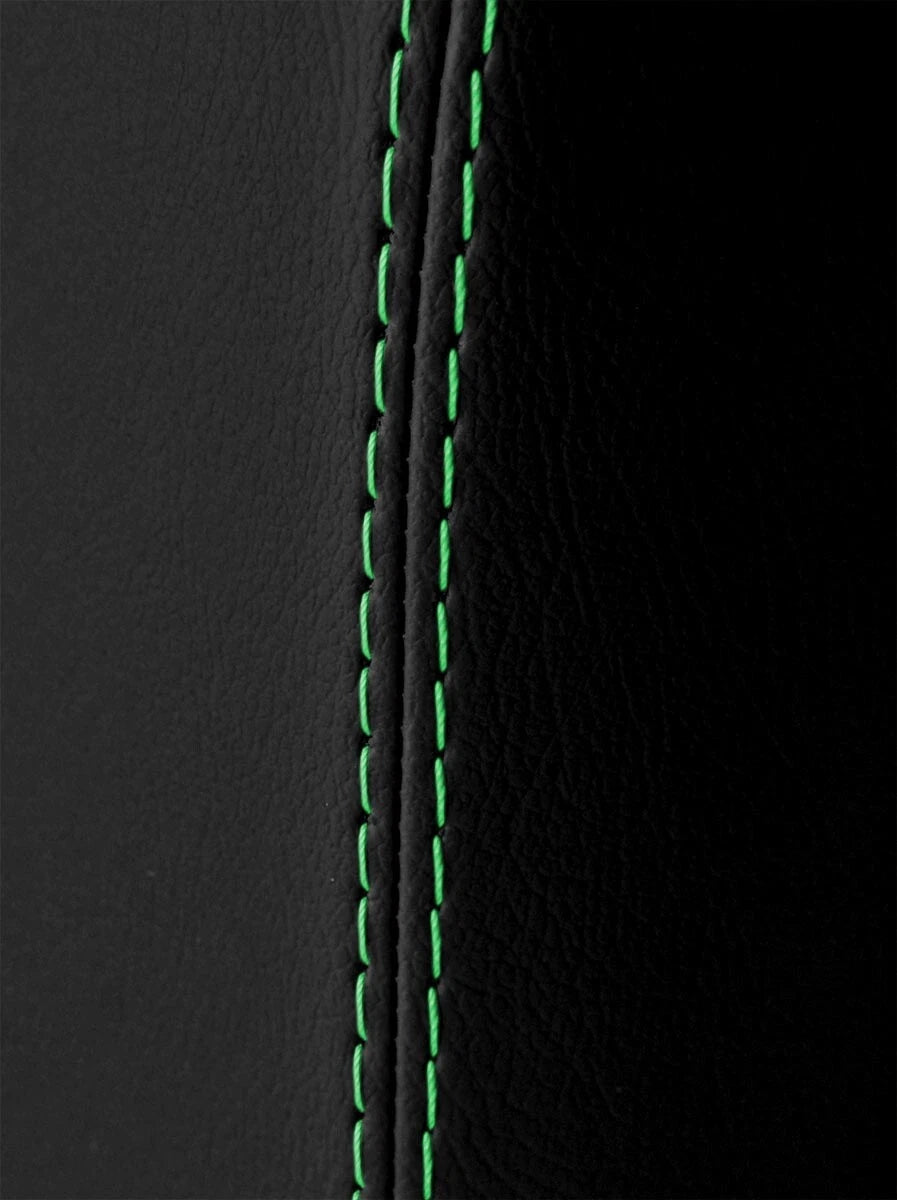 Leather Manual Shift Boot for Ford Mustang (2015–2020) Green Stitch
