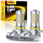 2X 9006 LED Headlight Bulb for Low Beam Fog Light (CANBUS, 3000K Golden Yellow)