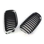 Front Kidney Grille Chrome Black for BMW E90 E91 328i 335i (2009-2011)