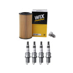 Wix Oil Filter & NGK 4 Iridium IX Spark Plugs for Audi TT Quattro (2000–2015)