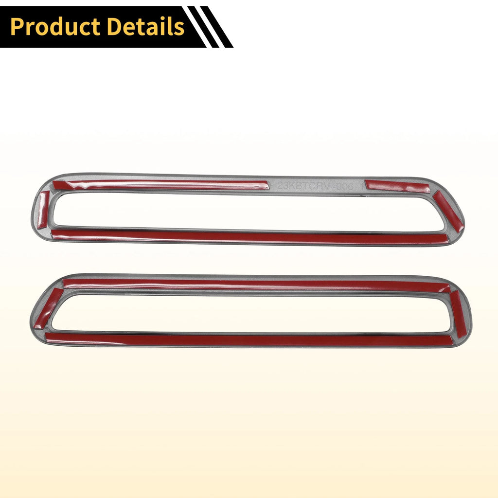 Set of 2 Fog Light Cover Trim for Honda CR-V (2023–2024) Glossy Black