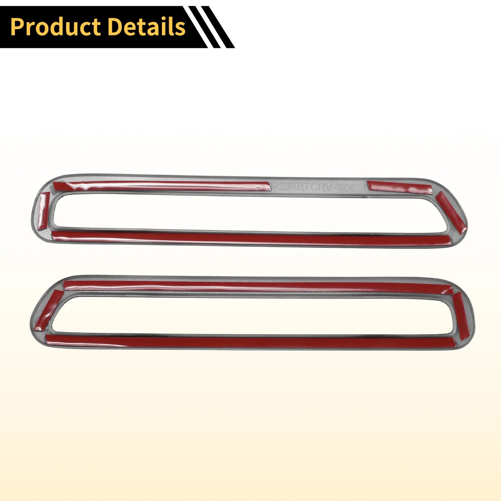 Set of 2 Fog Light Cover Trim for Honda CR-V (2023–2024) Glossy Black