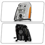HID/Xenon Headlight for Cadillac Escalade (2007–2014) Chrome, Driver Side
