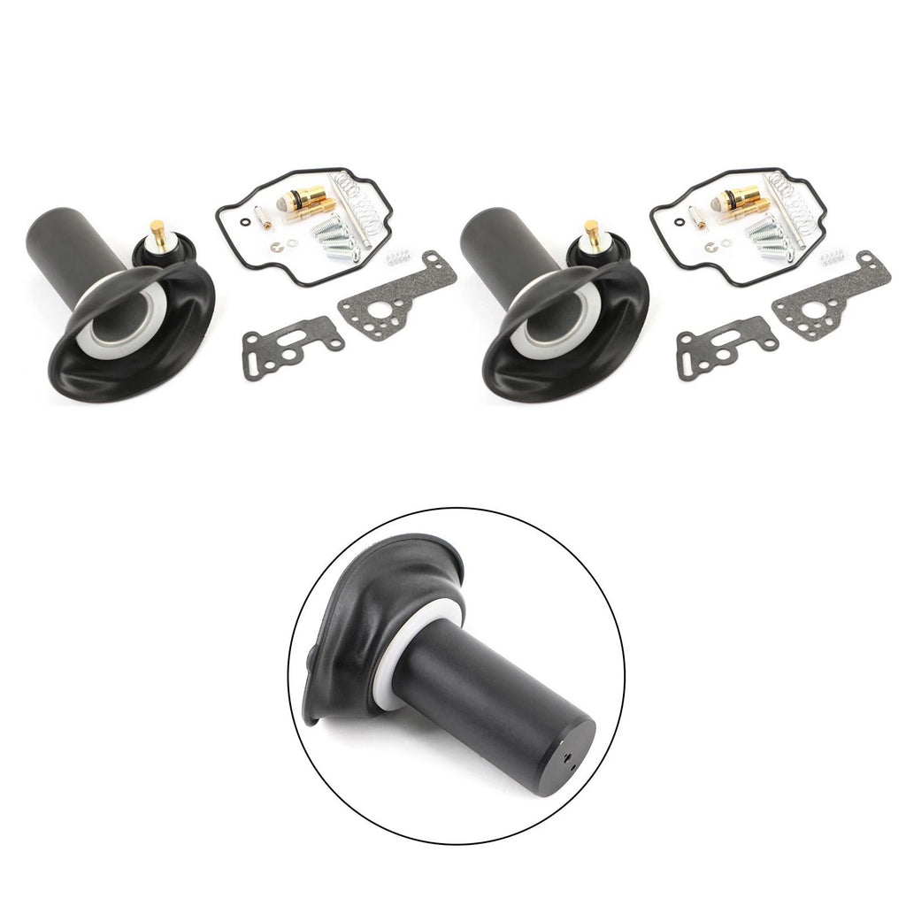 2X Carburetor Repair Kit Plunger Diaphragm for Yamaha Virago 535 (1990–2001)