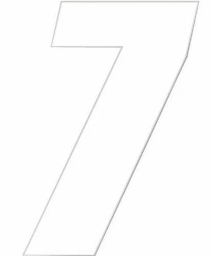 3X Number Plate Decal for One Industries (7" SEVEN)