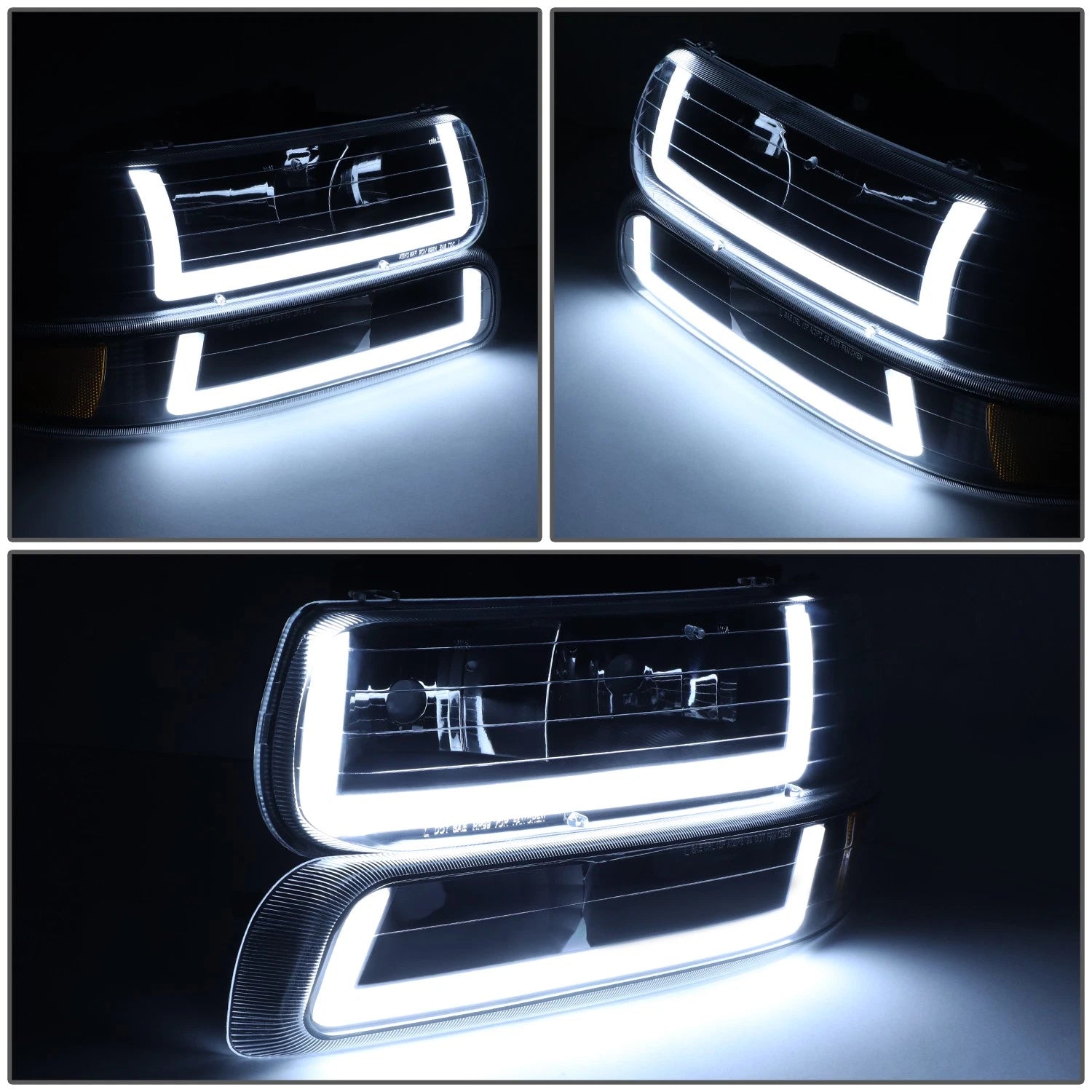 DRL LED Light Bar Type-2 Headlights for Silverado Suburban (1999–2002)