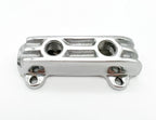 Fuel Distribution Log Block for Hot Rods Polished Straight Finned (2-Port)