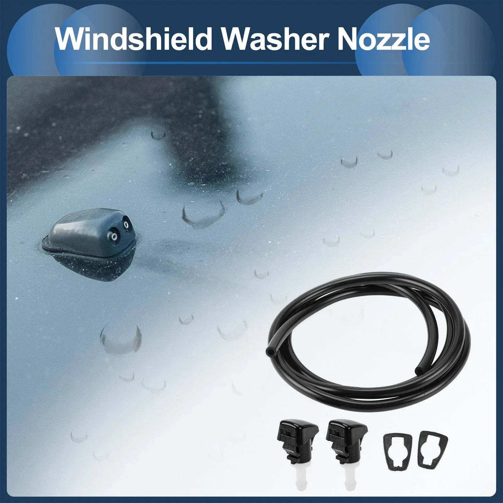 Windshield Washer Nozzle & Fluid Hose for Dodge Grand Caravan (2008-2020)