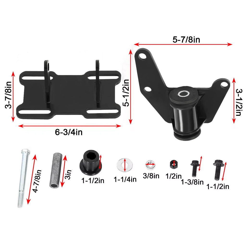 Front Engine Mount Adapter Kit for Monte Carlo Regal (1978–1988) LS Swap