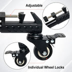 Tripod Dolly with Quick-Lock Wheels & Adjustable Legs for Photography