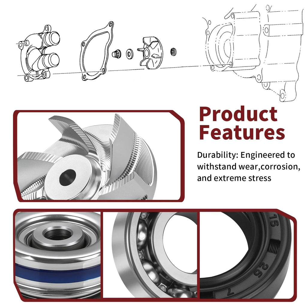 Water Pump Rebuild Impeller w/Seal for Polaris Sportsman