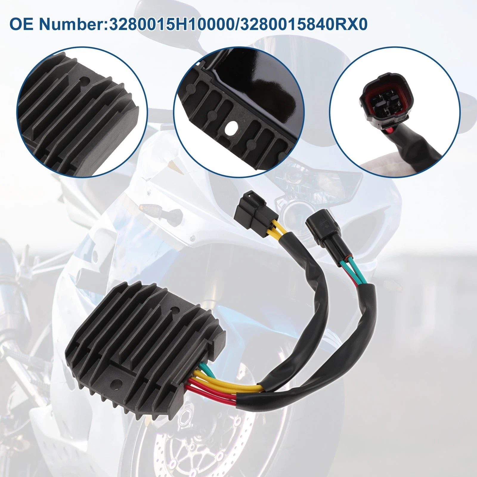Voltage Regulator Rectifier 3280015H10000 for Suzuki GSX1300 Hayabusa (2008–2012)