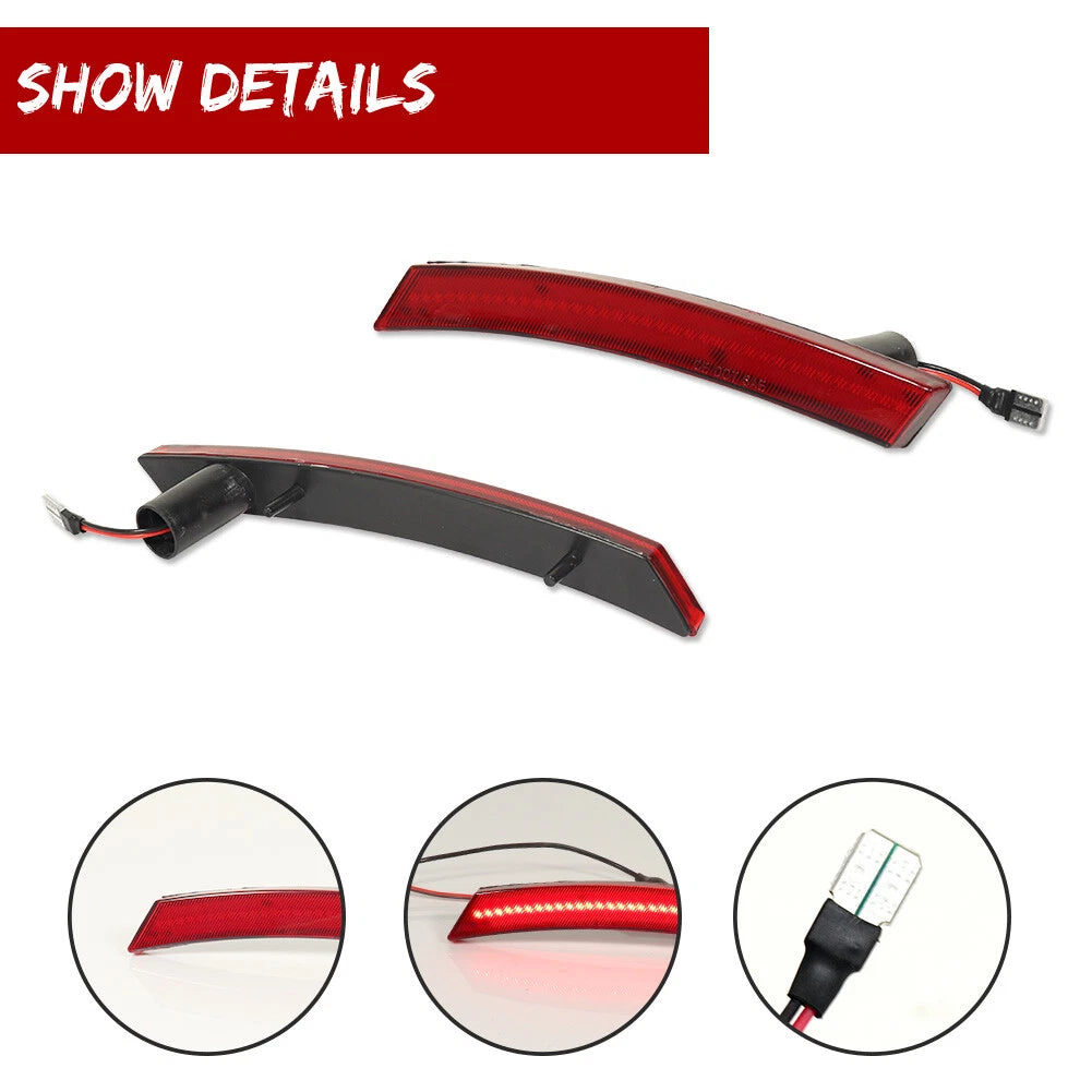Red LED Rear Bumper Side Marker Indicator Lamp for MINI Cooper (2002–2008)