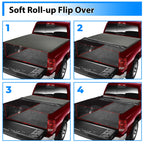 6.5FT Soft Roll-Up Tonneau Cover for Silverado/Sierra 1500 2500HD 3500HD (2007–2013)