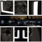 Chrome Housing Smoked Lens Clear Corner Headlight Pair for Dodge RAM (1994–2002)