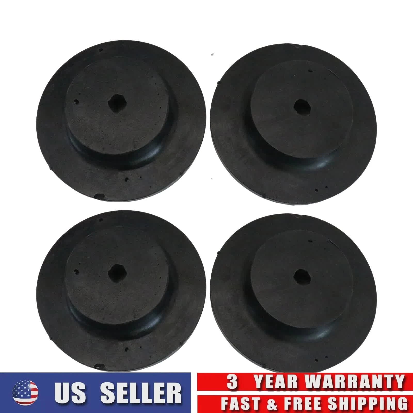 4X Rear Coil Spring Insulators for Cadillac Escalade, Suburban, Tahoe, Yukon, H2 (2002–2020)