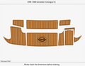 EVA Foam Pads for Sunseeker Camargue 51 (1996) Swim Platform Cockpit Mat