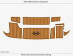 EVA Foam Pads for Sunseeker Camargue 51 (1996) Swim Platform Cockpit Mat