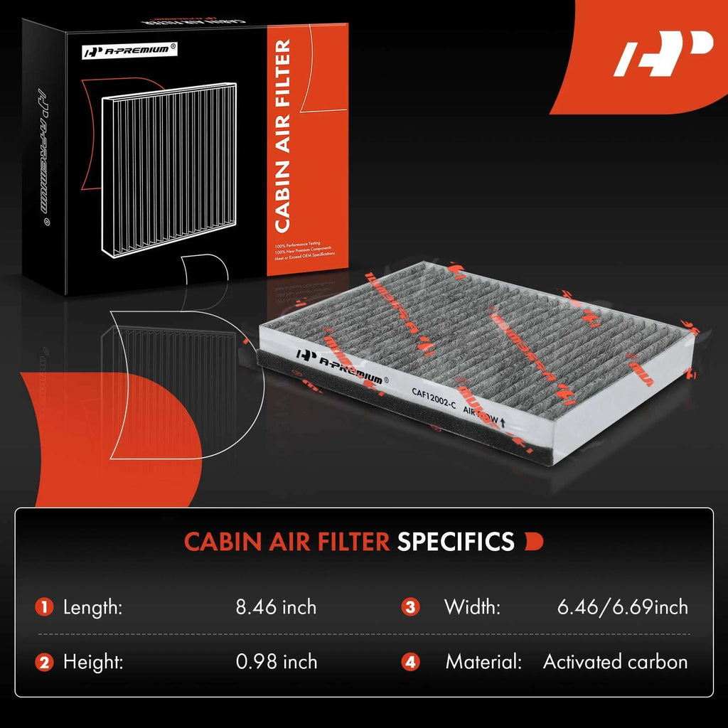 2X Activated Carbon Cabin Air Filter for Kia Soul EV (2015–2019)