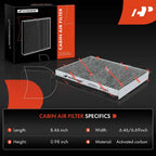 2X Activated Carbon Cabin Air Filter for Kia Soul EV (2015–2019)