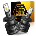 2X H7 LED Headlight Bulbs for High Low Beam (6000K, 40000LM, 60W)